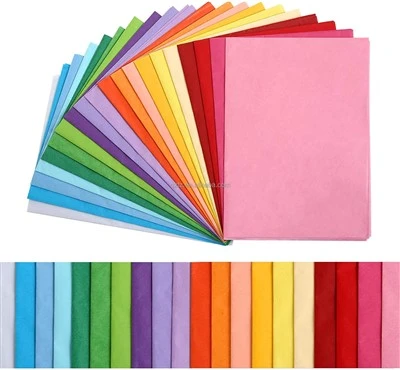Värikäs paperi DIY -käsintehtylle tai lahjapakkaukselle